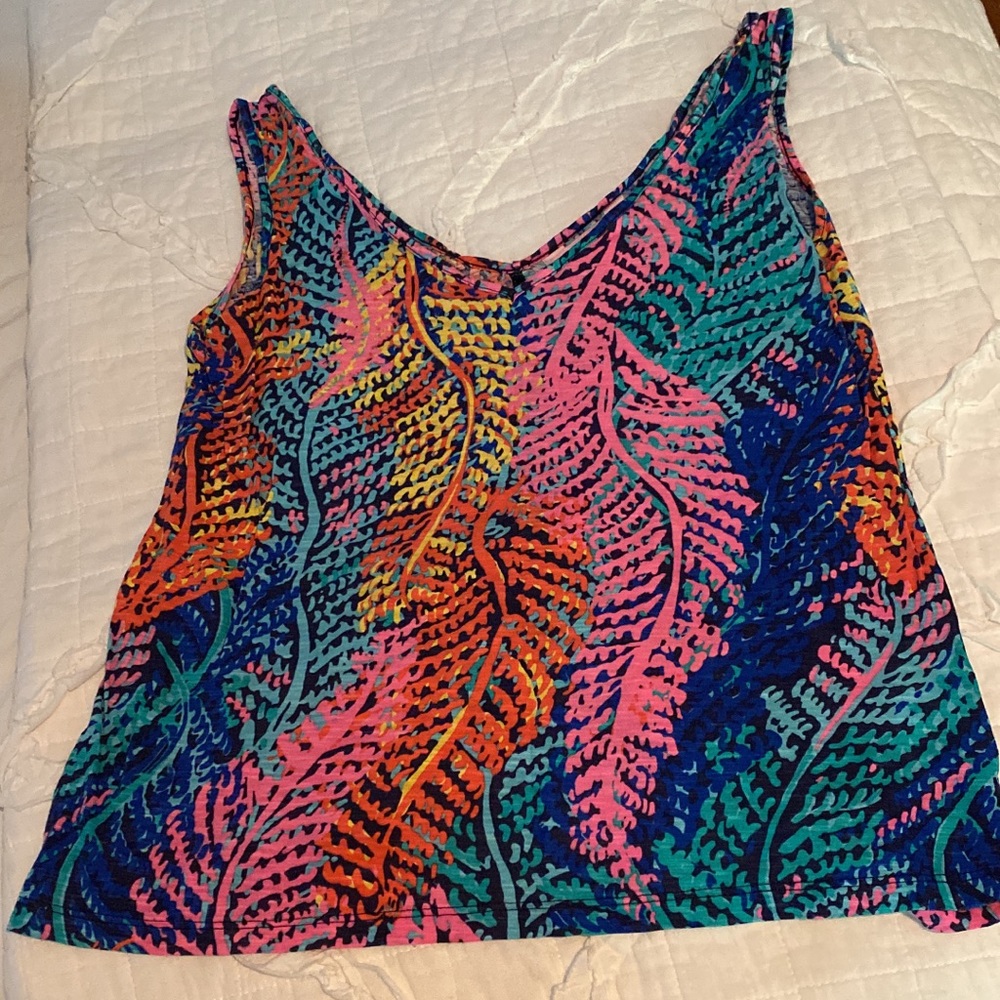 EUC Lilly Pulitzer 100% cotton tank size xs